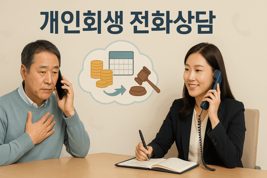 개인회생전화상담 모습 사진