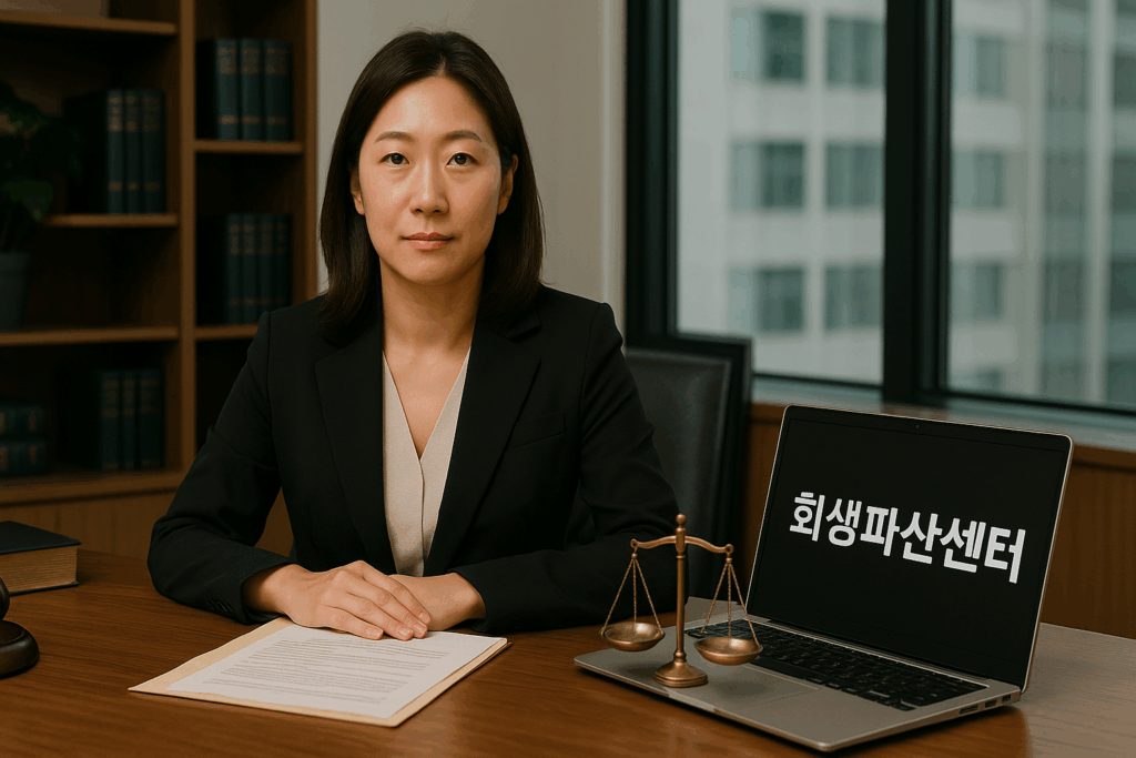 딱딱한 변호사사무실 이름을 살짝 바꾸어 회생파산센터